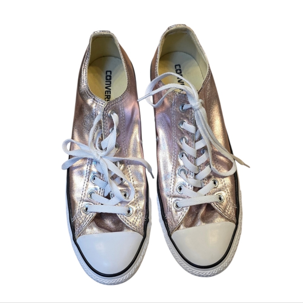 Converse Chuck Taylor All Star Metallic Ox in the Rose Quartz Colorway Size 12